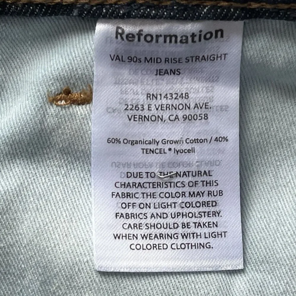 Reformation Indigo Wide Leg Jeans - Picture 12 of 13